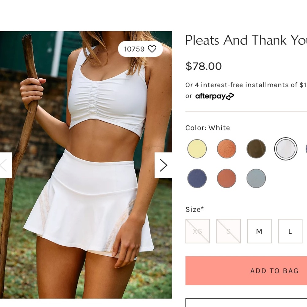 Free People Pleats and Thank You Skort